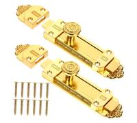 Angoily 2 pièces Loquet à Glissière Épais pour Porte Intérieure Verrou Coulissant Robuste Sécurité Fenêtres et Portes Coulissantes Style Vintage Installation Horizontale Facile