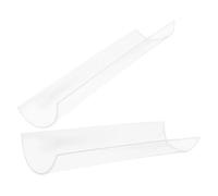 Angoily 2 Pièces Lot de 2 Moules à Gâteaux Roulés en Acrylique Transparent, Forme en U, Tailles Petit et Grand, Outils de Moulage pour Pâtisserie, pour Décoration et Confection de Roulés