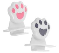 Angoily 2 pièces Lot de Levier Poignée Toilette Chat Abs Lève-siège Wc Multifonction pour Usage Domestique Bureau et Hôtel Installation Facile pour Maintien Hygiénique Du Couvercle