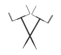 Angoily 2 Pièces Lot de Supports Réglables pour Gouttières Fixation Solide pour Tuyaux de Descente Ancrage Extérieur Stable pour Pelouse et Jardin Maintien le Vent Dommages