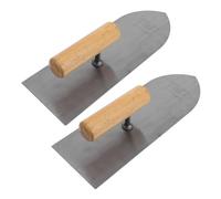 Angoily 2 pièces Lot de Truelles de Finition pour Plâtrage Outil de Lissage Mural Ergonomique pour Enduit Plâtre et Spatule Pratique pour Plaques Plâtre et Travaux de Rénovation