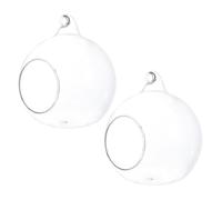 Angoily 2 pièces Maison pour Petits Animaux Verre Nid Rafraîchissant pour Hamster Hérisson Cochon Abri et Confortable