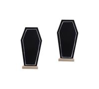 Angoily 2 Pièces Mini Tableau Décoratif Forme de Tombeau avec Support Ardoise Verticale pour Messages Maison Au Bar et Lors Événements
