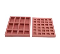 Angoily 2 Pièces Miniature Brick Molds Silicone DIY Making Tools for Dollhouse Table Mini Garden Architectural Modeling