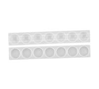 Angoily 2 Pièces Moules Silicone Flexibles pour Chakras Moules Époxy Demi Sphères Décoratifs Kit Diy pour Création