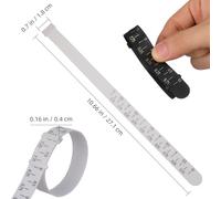 Angoily 2 pièces Outil de Mesure de Poignet Jauge Bracelet Ajustable Bague et Bracelet Sizer Précis Surface Lisse pour Bijoux Usage Familial et Fêtes