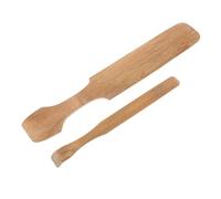 Angoily 2 Pièces Outils de Modelage Bambou pour Poterie Pagaies Sculptures Céramiques Ergonomiques pour Argile DIY Travail Du Bois et Modelage Artisanat