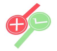 Angoily 2 pièces Palettes de Vote Double Face Oui Non pour Jeux Accessoire Portable Pratique pour École et Événements Pagaies Manuelles Faciles à Tenir pour Garçon Fille et Activités