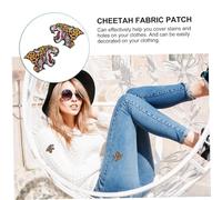 Angoily 2 Pièces Patch Tête De Félidé Brodé En Tissu Accessoires De Bricolage Diy Patchs Appliqués Pour Vêtements Chats Brodés Décoration De Mode