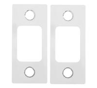 Angoily 2 pièces Plaque de Gâche Angle Acier Inoxydable Noir Guide Pêne pour Serrure de Porte Résistance Durable et Installation Facile pour Porte Intérieure