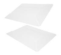 Angoily 2 pièces Pochette Transparente pour Documents Étui Protecteur PVC Organiseurs Portables pour Bureau et Étude Rangement Vertical Pratique