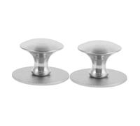 Angoily 2 pièces Poignées Auto-adhésives Inox pour Porte Verre Poignée à Ventouse sans Perçage pour Tiroir Armoire et Porte Coulissante Design Minimaliste et Lot Pratique pour Salle de