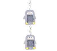 Angoily 2 Pièces Porte Cartes Peluche Pinguin Étui de Carte et Pratique Adapté Aux de Travail et Identité Accessoire pour Enseignants