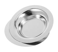 Angoily 2 Pièces Pot Chauffe-Cire Dure Rond en Acier Inoxydable Argenté | Remplacement du Récipient, Chauffage Stable et Fusion Homogène, Usage Maison ou Boutique