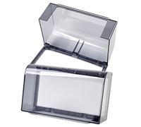 Angoily 2 pièces Protection Murale Transparente pour Prise Type Boîte Étanche Adhésive pour Interrupteur Cache Extérieur Résistant pour Salle de Bain et Jardin