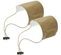 Angoily 2 Pièces Protège-talons en Tissu Khaki Résistants à L'usure Boucle Danseur et Corde Élastique, Protection pour Talons de Chaussures en Conduite