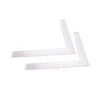 Angoily 2 Pièces Règle Couture Transparente Plastique pour Design Vêtements Mesure Précise Patronage Tailoring Forme Adaptée Débutants et