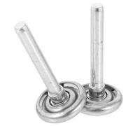 Angoily 2 pièces Roulements Métalliques Lisses pour Porte de Garage Kit Quincaillerie Roulettes Silencieuses avec Tige pour Fonctionnement et Installation Facile