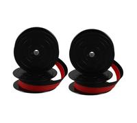 Angoily 2 pièces Ruban Encreur Rétro pour Machine à Écrire Compatible avec Anciens Modèles Double Couleur Rouge et Noir pour Bureau Vintage