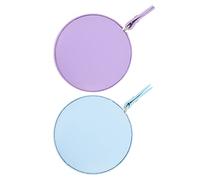 Angoily 2 Pièces Rubans à Mesurer Cuir PU Tapes de Couture Flexibles et Pratiques pour Mesures à Domicile et Bleu