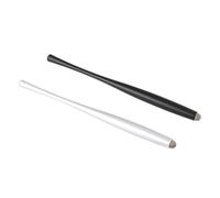 Angoily 2 pièces Stylet Tactile Métal Pointe Fibre Remplaçable Stylo Capacitif pour Écrans Tactiles Tablette et Smartphone Outil Écriture Couleur Mixte