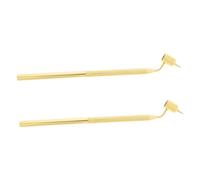 Angoily 2 pièces Stylo Liquide à Pointe Fine pour Artistes Stylo Applicateur Métallique Précis Résistant à Eau Lumière Dessin Calligraphie et Travaux Détaillés Lot