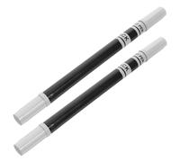Angoily 2 Pièces Stylo Pigment de cuisson stylo de coloration alimentaire stylo à gâteau coloré colorant alimentaire stylo marqueur de peinture de gâteau marqueur à double pointe Plastique