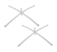 Angoily 2 Pièces Support de Bras Mobile pour Berceau Bébé Croix en | Stable sans Oscillation, Installation Facile, Portée Suspendre Élargie, pour Berceaux et Jouets Musicaux