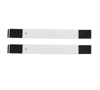 Angoily 2 Pièces support de machine à laver Base réglable patchs correcteurs support de rangement simple loquet pour la main support mobile support de chariot de laveuse fer forgé blanche