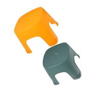Angoily 2 pièces Tabouret Antidérapant Léger pour Salle de Bain et WC Marchepied Stable Plastique Portable pour Garçon Fille Sécurisé et Compact Jaune et Vert