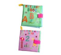 Angoily 2 pièces Tissu Éducatif pour Garçon Fille Résistant Aux Déchirures Apprentissage des Chiffres et Lettres Tactile Sensoriel Montessori pour Éveil Garçon Fille et Lavable