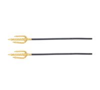 Angoily 2 Pièces Trident en Plastique Trois ou Quatre Sections | Léger et Facile à Porter, pour Fête et Photographie, Style Halloween, Rangement Simple, Accessoire Sûr