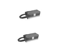 Angoily 2 Pièces Trousse à Crayons à Capacité Oxford Étui à Crayons Portable avec Double Compartiment Sac de Rangement Pratique pour Fournitures Scolaires et Accessoires Gris Foncé