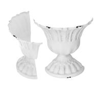 Angoily 2 Pièces Vase Demi-urne Métal Résistant Rouille pour Décoration Murale et Table Style Rétro Champêtre pour Compositions Décoratives et Présentations Huile sur Toile