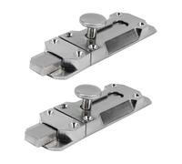 Angoily 2 pièces Verrou de Porte de Zinc Solide Targette Coulissante Sécurisée Verrouillage Robuste pour Portes et Fenêtres Installation Facile