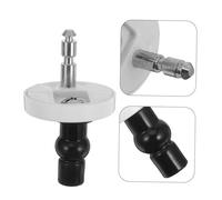 Angoily 2 pièces Vis de Fixation pour Abattant Wc et Caoutchouc Kit Complet et Accessoires pour Charnières de Siège Standard