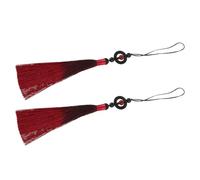 Angoily 2 pièces Wushu Jewelry Pendant Tassels For Martial Arts Training And Stage Performance Fade-resistant Chinese Tassel Accessory For Tai Chi And Fencing Ornament Lightweight Bright