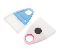 Angoily 2 Sets Mini Balai de Nettoyage et Pelle à Poussière en Plastique Facile à Utiliser pour Nettoyage de Bureau et Tablette à Domicile Couleur Aléatoire