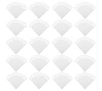Angoily 20 Cônes de Confettis en Papier Blanc, 20 Pièces, pour Mariage Intérieur, Facile à Tenir, Accessoires Romantiques pour Bouquet de Fête