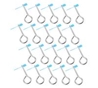 Angoily 20 Ensemble Fire Extinguisher Lock Pins and Tamper Seals with Iron Cotter Pins and Plastic Pull Tags for Office Home Public Safety