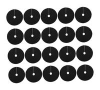 Angoily 20 pièces Bâche Ronde Anti-Plantes Indésirables pour Espaces Verts et Vergers Toile Non Tissée Respirante et Protection Écologique pour Arbres Extérieur Intérieur