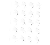 Angoily 20 pièces Disques Ronds Acryliques Transparente pour DIY Porte Clés Blanks et Durables pour Artisanat et Projets Créatifs