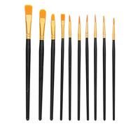 Angoily 20 Pièces Kit de Pinceaux de Peinture à Huile Ensemble de Pinceaux Artistes avec Poignée Confortable pour Étudiants et Débutants Peinture Qualité Multi pour Détails