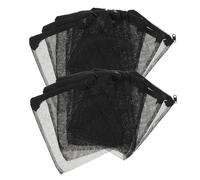 Angoily 20 Pièces Lot de Filtrants Réutilisables pour Aquarium Maille Fine Noire Filtration Mécanique pour Filtre à Poissons et Bassins