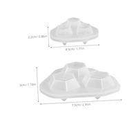 Angoily 20 Pièces Moules Résine Silicone Forme Diamant pour Moulage Époxy Pendentifs DIY Artisanat Flexible Facile à Nettoyer