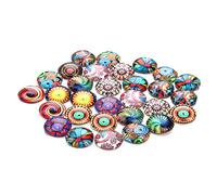 Angoily 20 Pièces Patch En Verre Gemme Pour La Fabrication De Bijoux Taille Matériel Patch Diamant Indigène Cabochons Correctif Bijoux Pour L'artisanat Verre Plat Gemmes De Bricolage