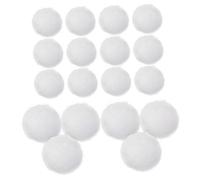 Angoily 20 Pièces Pelote De Laine Artisanat De Laine à La Main Boules Faites à La Main Boules De Pompons pour L'artisanat Mini Boules De Feutre Mousse Blanche