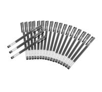 Angoily 20 pièces Stylos Gel Noir Capacité Écriture Fluide Stylos à Encre Noire Ergonomiques pour Bureau et École Fournitures de Papeterie Essentielles