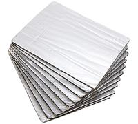 Angoily 20 Pièces Tapis Isolant Phonique et Thermique Absorption du Bruit sous Capot et Toit 25x18cm , 5mm , en Fibre de Verre et Mousse pour Voiture et Camionnette