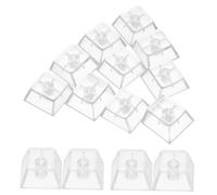 Angoily 20 Pièces Transparent Mechanical Keycaps for Gaming Keyboard Replacement Key Caps Backlit Compatible Accessories